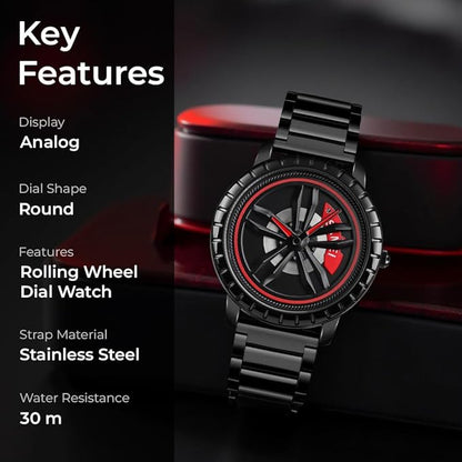 New Wheels Rolling Creative Fashion Che Youhui League Fans Butterfly Double Snap Gift Wristwatch