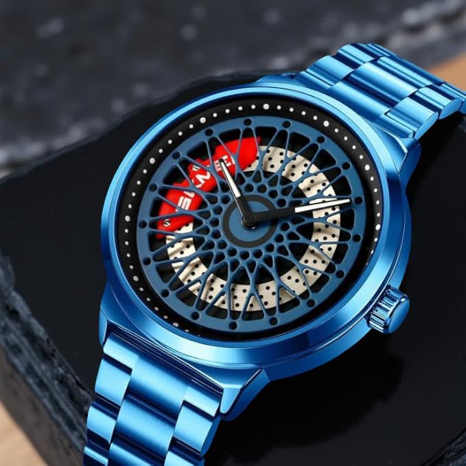 Premium Skeleton Dial Watch for Men – Stainless Steel Strap, Unique Designer Mechanical Style Wrist Watch