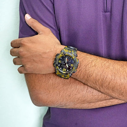 Artistic Dual Display Sports Watch for men