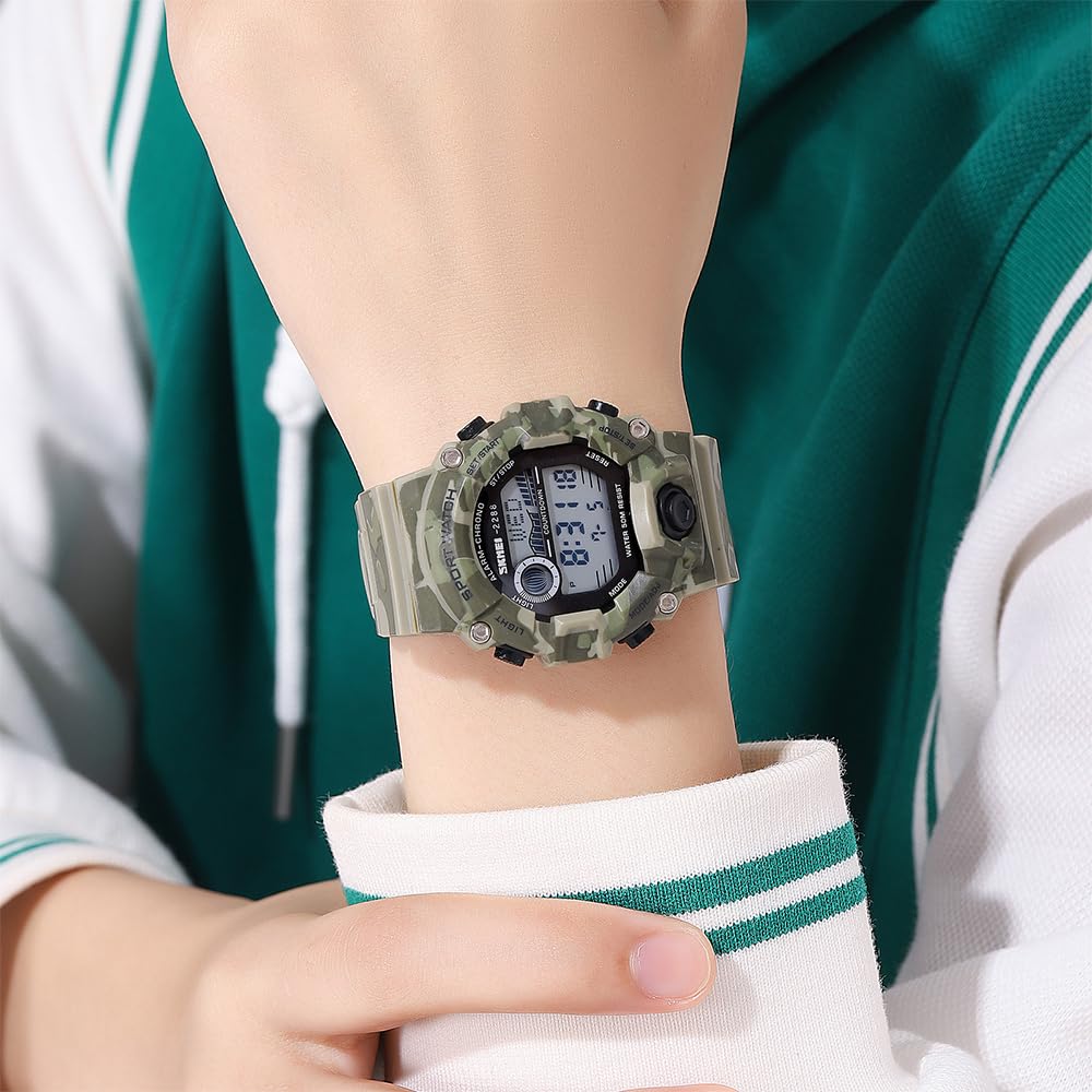 Digital Sports Watch with Rugged Design and Multi Function Display for kids