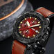 Analog Watch for Men with Brown Leather Strap and Round Dial for Casual & Formal Wear
