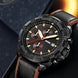 Analog Watch for Men with Black Leather Strap and Round Dial for Casual & Formal Wear