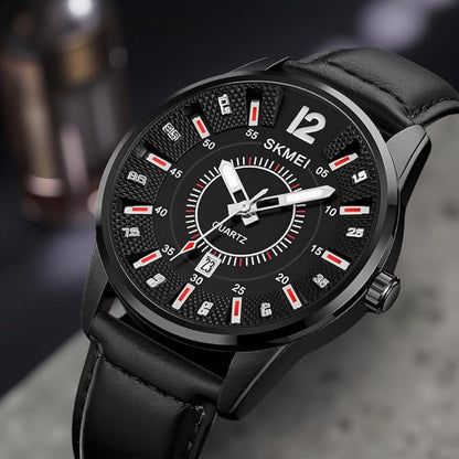 Premium Analog Watch for Men with Elegant Designer Dial and Classic Leather Strap