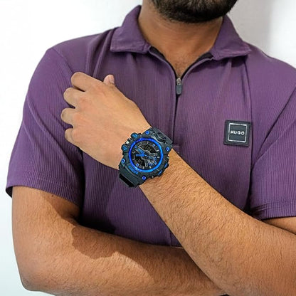 Rugged Dual Display Sports Watch for Outdoor Adventures for men