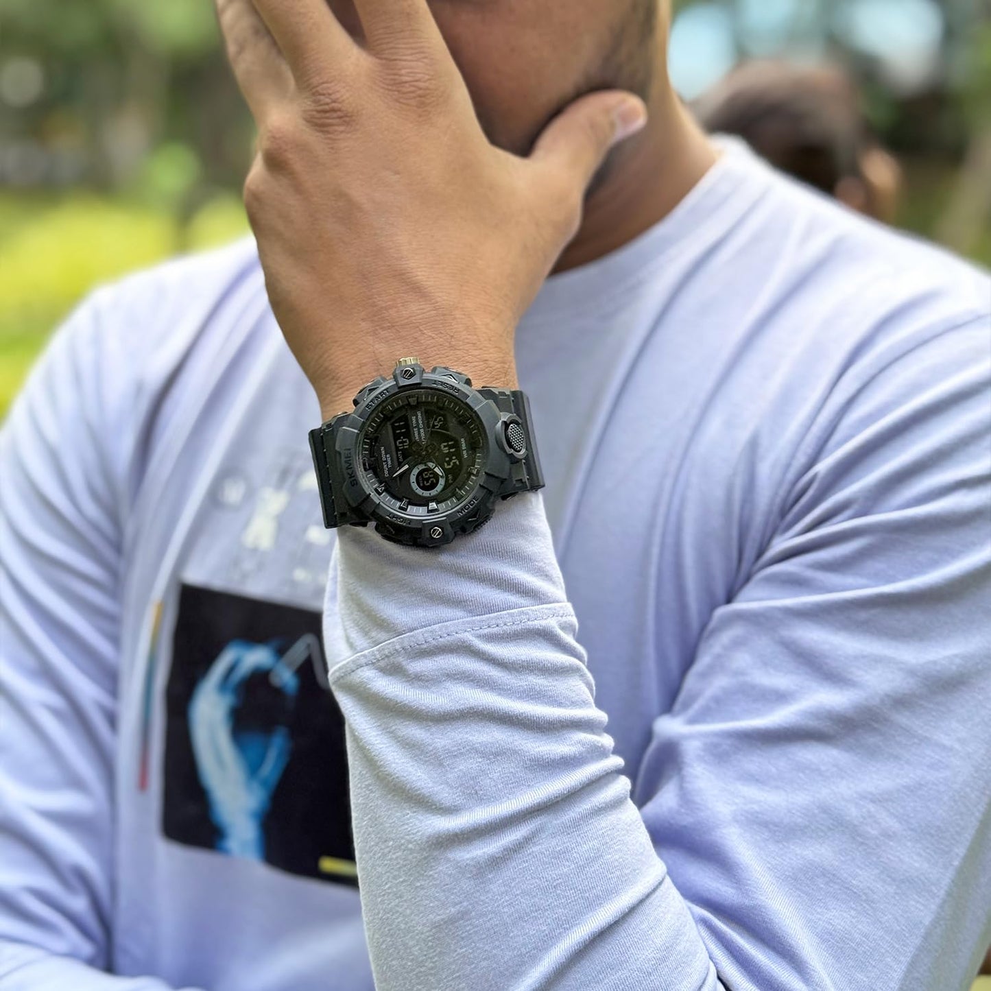 Premium Analog Digital Sports Watch for Men with Rugged Outdoor Design and Multi Function Display