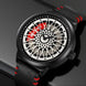 Rolling Watch for Men with Black Leather Strap and Round Dial for Casual & Formal Wear