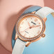 Analog Watch for Women with White Leather Strap and Round Dial for Casual & Formal Wear