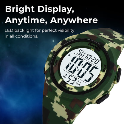 Skmei Digital Dial TPU Strap Watch for Kids - 2286