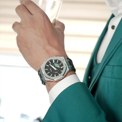 Premium Analog Digital Wrist Watch with Silicone Strap