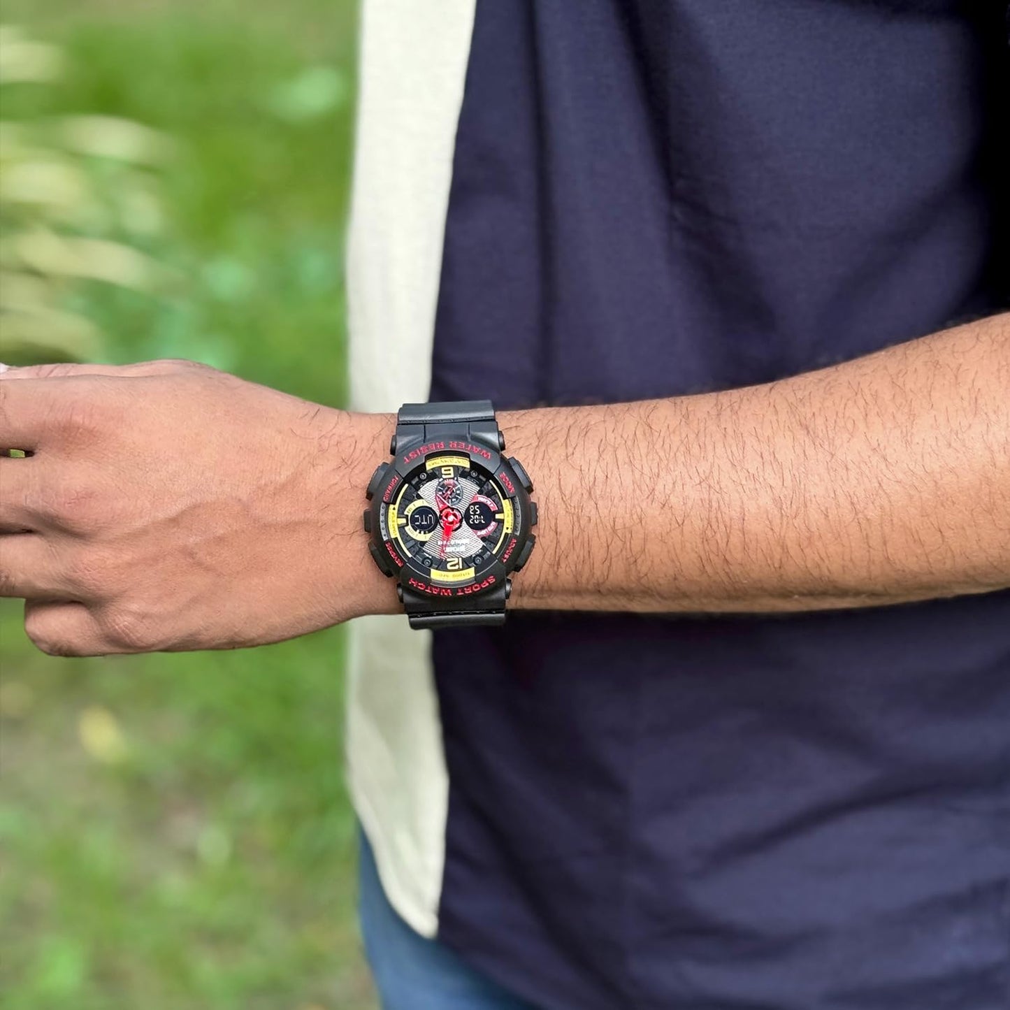 Premium Tactical Chronograph Rugged Analog & Digital Sports Watch