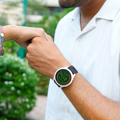 Digital Sports Wrist Watch with Silicone Strap for men