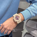 Analog-Digital Watch for Men with Pink Silicone Strap and Round Dial for Casual & Formal Wear