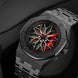 Rolling Watch for Men with Black Stainless Steel Strap and Round Dial for Casual & Formal Wear