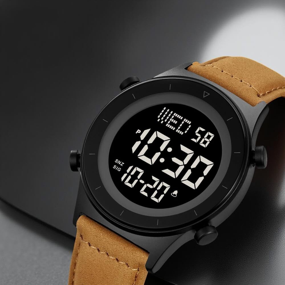 Rugged Digital Sports Watch for Men with Multi Function Display and Outdoor Style