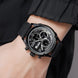Analog Watch for Men with Black Leather Strap and Round Dial for Casual & Formal Wear