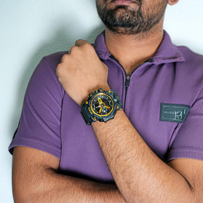 Rugged Dual Display Sports Watch for Outdoor Adventures for men