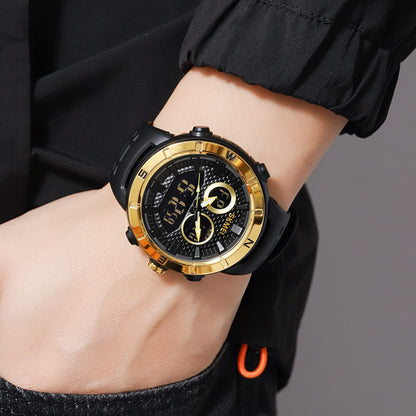 Premium Rugged Sports Watch Dual Display Tactical Wristwatch