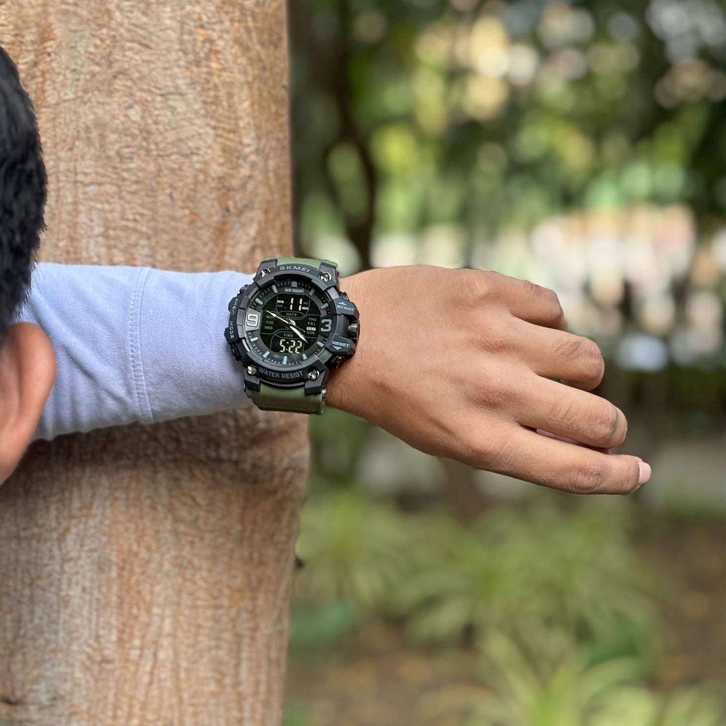 Rugged Analog Digital Sports Watch for Men with Multi Function Display and Outdoor Style