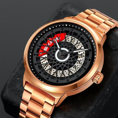 Premium Skeleton Dial Watch for Men – Stainless Steel Strap, Unique Designer Mechanical Style Wrist Watch