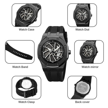 SKMEI Wheels Rolling Creative Watch-2359