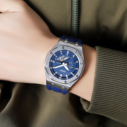 Premium Analog Digital Wrist Watch with Silicone Strap