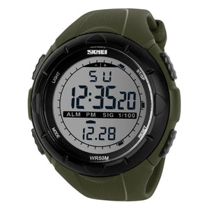 Digital Sports Wrist Watch with Flexible Strap For Men