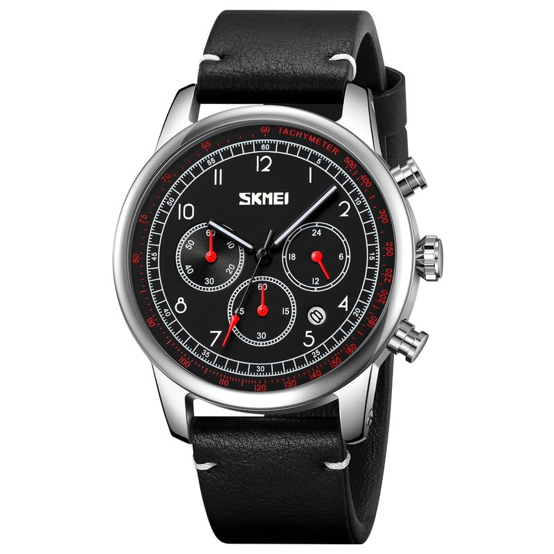 Classic Analog Leather Strap Watch for men