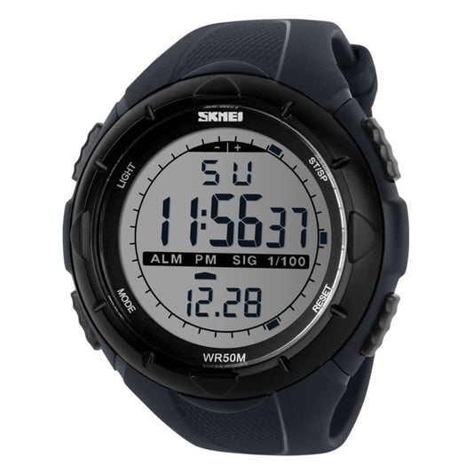 Digital Sports Wrist Watch with Flexible Strap For Men