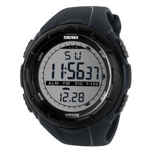 Digital Sports Wrist Watch with Flexible Strap For Men