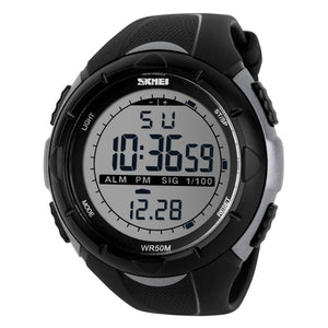 Digital Sports Wrist Watch with Flexible Strap For Men