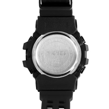 Skmei Digital Black Dial ABS-TPU Case TPU Strap Watch for Men - 2313