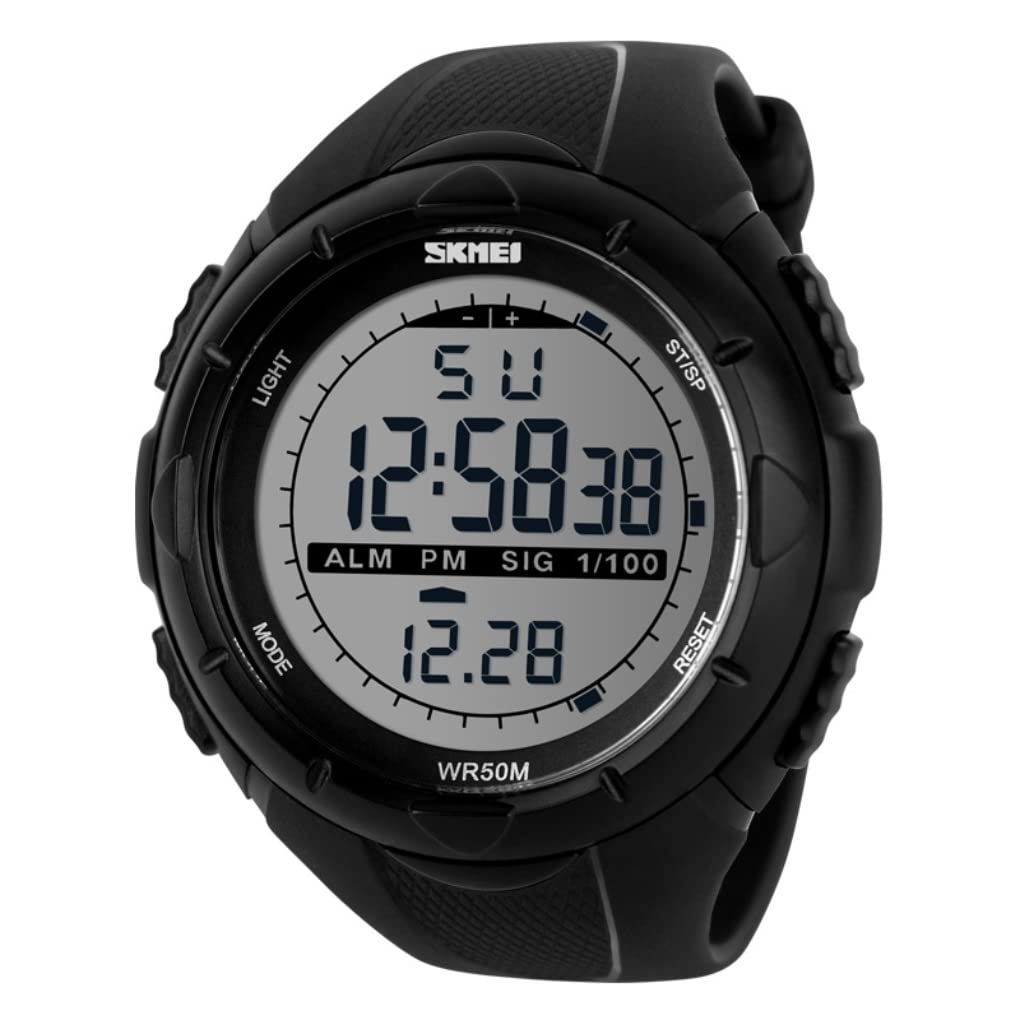 Digital Sports Wrist Watch with Flexible Strap For Men