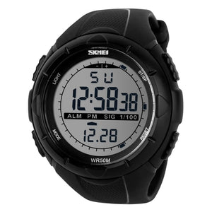 Digital Sports Wrist Watch with Flexible Strap For Men