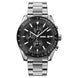 Analog Watch for Men with Silver Black Metal Strap and Round Dial for Casual & Formal Wear