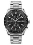 Analog Watch for Men with Silver Black Metal Strap and Round Dial for Casual & Formal Wear