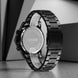 Analog Watch for Men with Black Stainless Steel Strap and Round Dial for Casual & Formal Wear