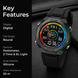 Digital Watch for Kids with Black Silicone Strap and Round Dial for Casual & Formal Wear