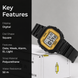 Digital Watch for Kids with Black Silicone Strap and Round Dial for Casual & Formal Wear
