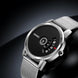 Digital Watch for Men with Silver Mesh Belt Metal Strap and Round Dial for Casual & Formal Wear