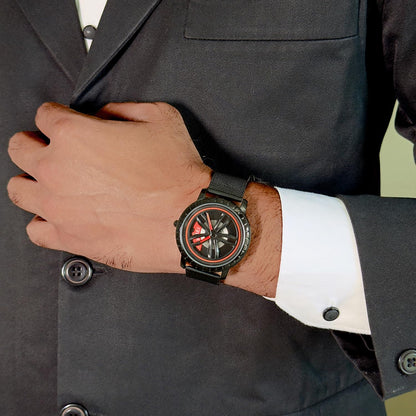New Wheels Rolling Creative Fashion Che Youhui League Fans Butterfly Double Snap Gift Wristwatch