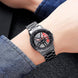 Rolling Watch for Women with Black Metal Strap and Round Dial for Casual & Formal Wear