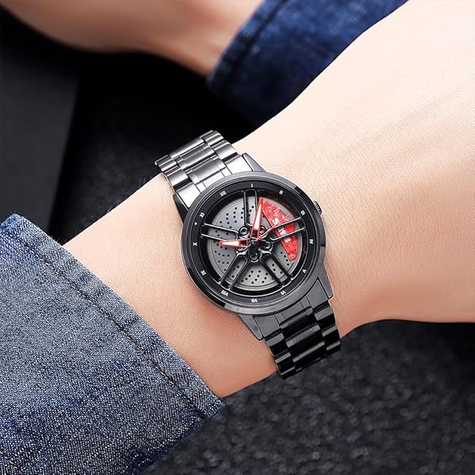 Luxury Skeleton Dial Analog Watch for Men with Premium Metal Strap and Stylish Designer Look