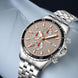 Analog Watch for Men with Silver Stainless Steel Strap and Round Dial for Casual & Formal Wear