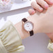 Analog Watch for Women with Brown Leather Strap and Round Dial for Casual & Formal Wear