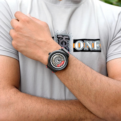Premium Skeleton Dial Watch for Men – Leather Strap, Designer Mechanical Style Wrist Watch for Casual & Formal Wear