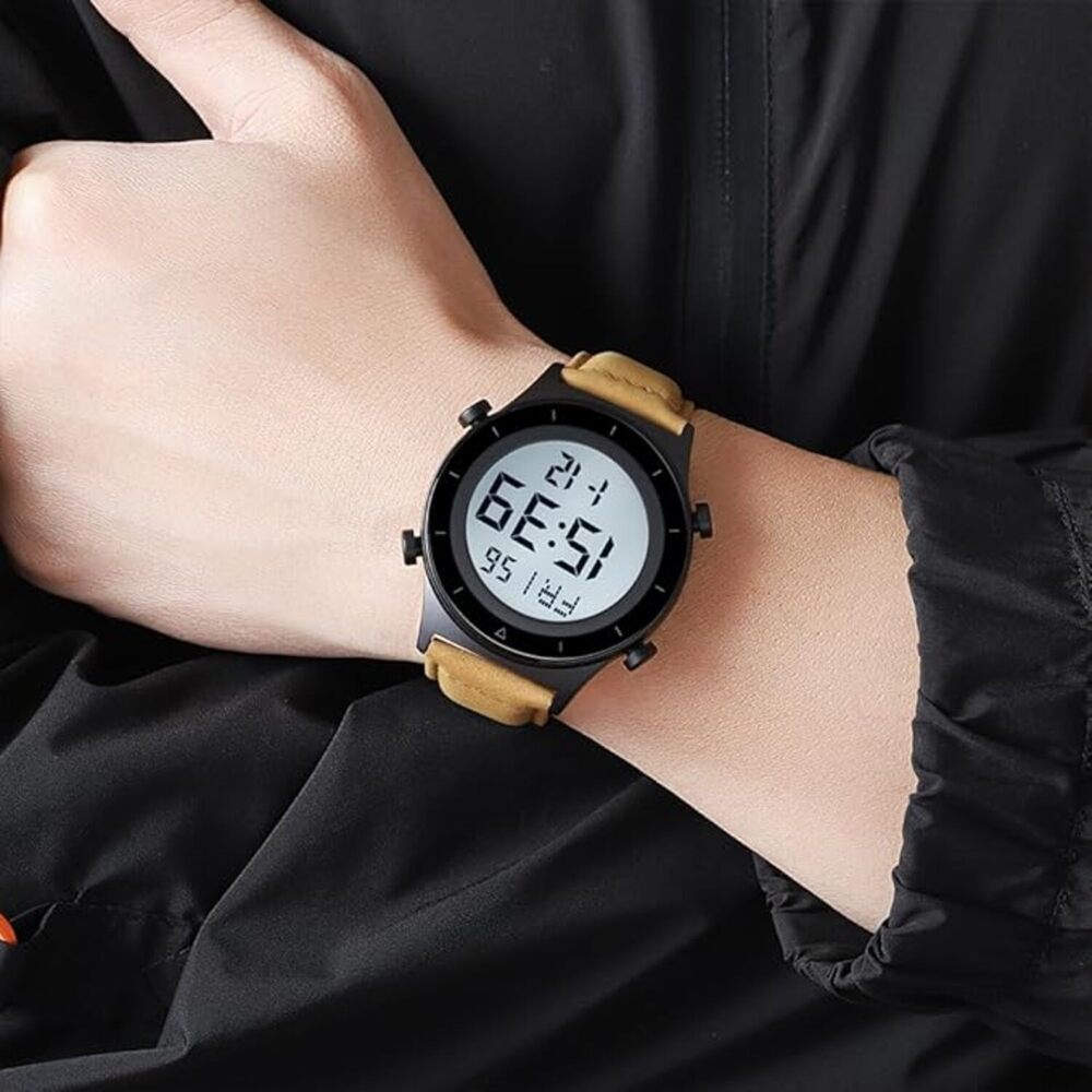 Rugged Digital Sports Watch for Men with Multi Function Display and Outdoor Style
