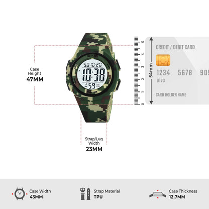 Skmei Digital Dial TPU Strap Watch for Kids - 2286