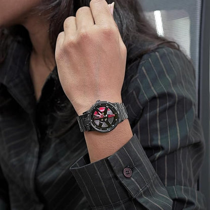 Luxury Skeleton Dial Analog Watch for Men with Premium Metal Strap and Stylish Designer Look