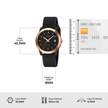 Skmei Quartz Analog Dial Silica Gel Strap Watch for Women - 2319