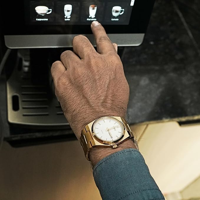 Men's Analog Quartz Stainless Steel Watch All-in-one Fashion, Water Resistant, Supply Calendar Week